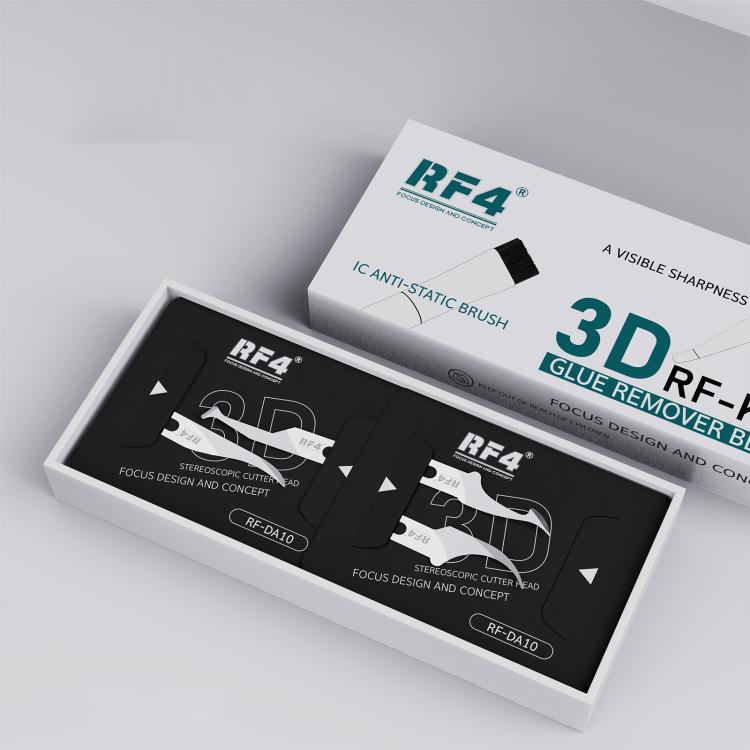 RF4 RF-KB11 3D Tin Scraping Blade and Anti-Static Glue Removal Brush Set, RF-KB11