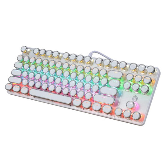 SHIPADOO HJK919-7 Round Keycap RGB Wired Mechanical Keyboard