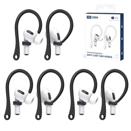 XDcase 3 Pairs Soft Rubber Anti-slip Sports Ear Hooks, For AirPods / Galaxy Buds