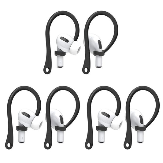XDcase 3 Pairs Soft Rubber Anti-slip Sports Ear Hooks, For AirPods / Galaxy Buds
