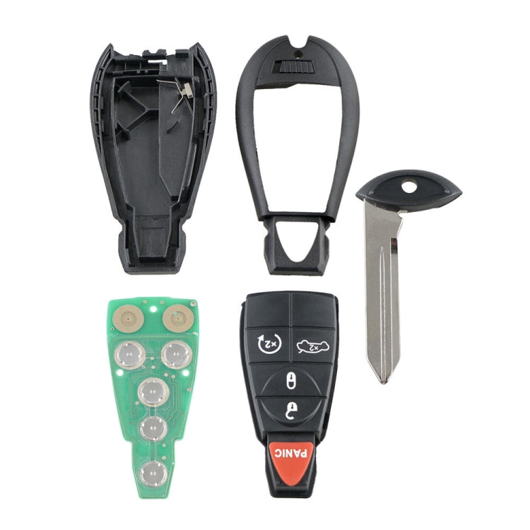 Car Key Shell Remote Control Case for Dodge / Chrysler / Jeep 5-button, For Dodge / Chrysler / Jeep