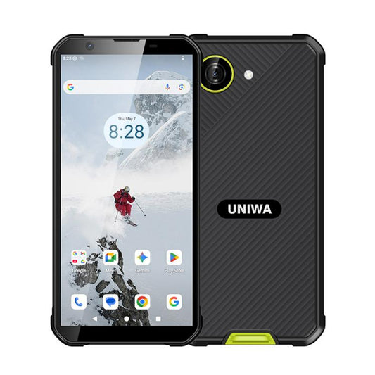 UNIWA F999 Rugged Phone, 4GB+64GB, 5.33 inch Android 16.0 Unisoc T615 UMS9230E Octa Core, PTT Button, Network: 4G, NFC, EU Plug, US Plug, UK Plug, AU Plug
