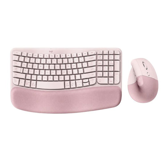 Logitech WAVE KEYS LIFT COMBO Wireless Ergonomic Keyboard Mouse Set