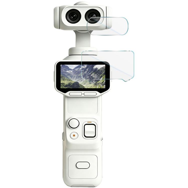 imak Tempered Glass Film with Camera Lens Film, For Insta360 Luna Pro, For Insta360 Luna Ultra
