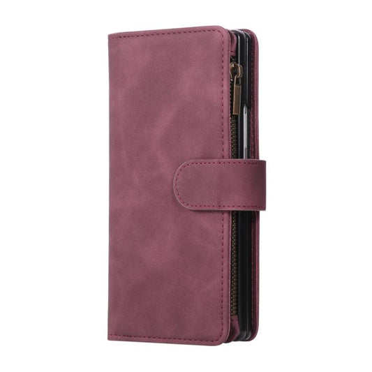 Multifunctional Frosted Zipper Wallet Leather Phone Case, For Galaxy Z Fold8 Ultra 5G