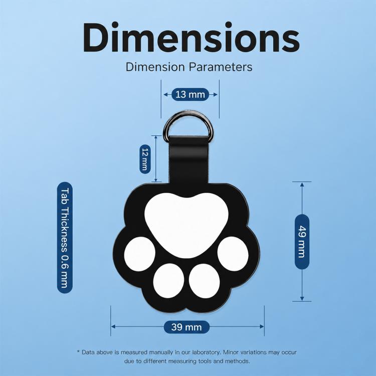 Cute Cartoon Cat Paw TPU Phone Lanyard Tether Pad