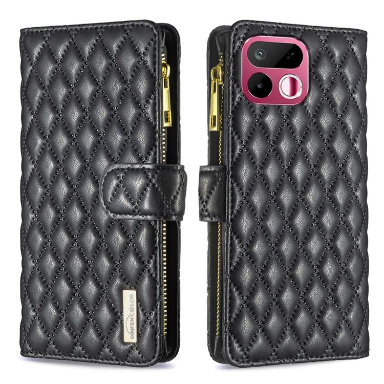 Diamond Lattice Zipper Wallet Leather Flip Phone Case, For Realme 16T 5G