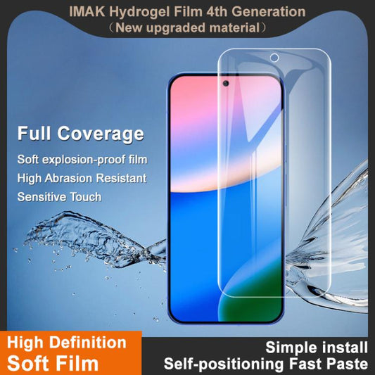 imak 4th Generation Full Coverage Screen Hydrogel Film, Support Fingerprint Unlocking, For Google Pixel 11 Pro XL, For Google Pixel 11 / Pixel 11 Pro