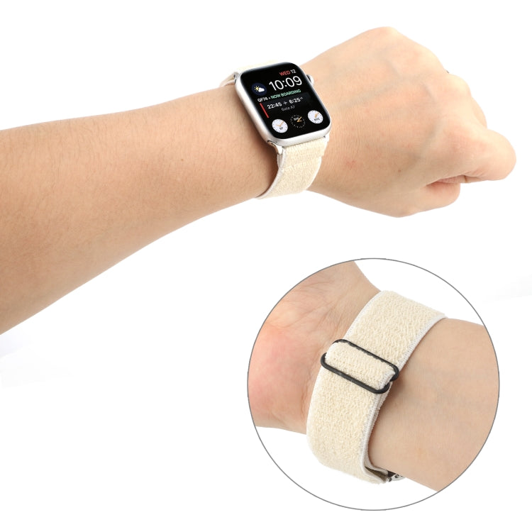 Solid Color Nylon Watchband For Apple Watch Series 6 & SE & 5 & 4 40mm / 3 & 2 & 1 38mm, For Apple Watch Series 7 41mm / 6 & SE & 5 & 4 40mm / 3 & 2 & 1 38mm