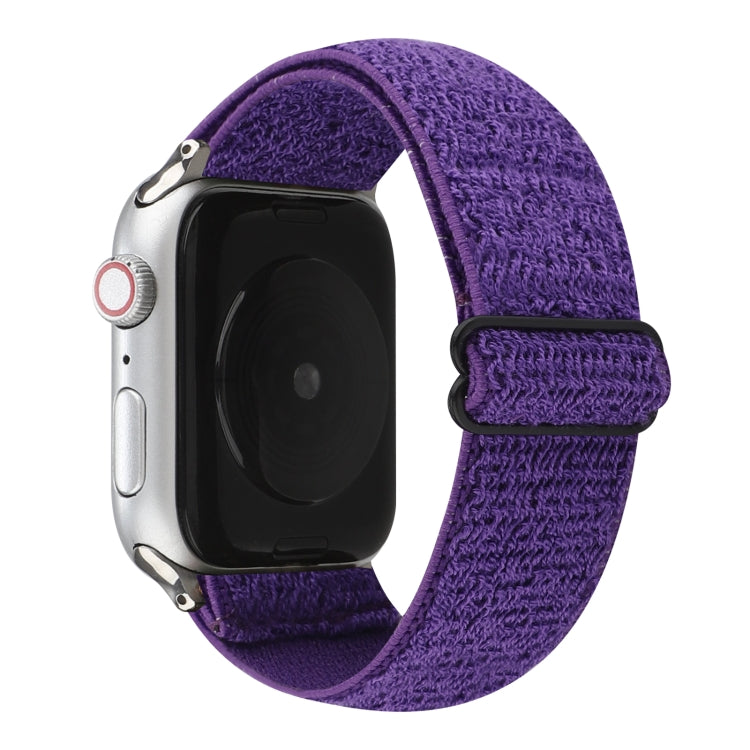 Solid Color Nylon Watchband For Apple Watch Series 6 & SE & 5 & 4 44mm / 3 & 2 & 1 42mm, For Apple Watch Series 7 45mm / 6 & SE & 5 & 4 44mm / 3 & 2 & 1 42mm