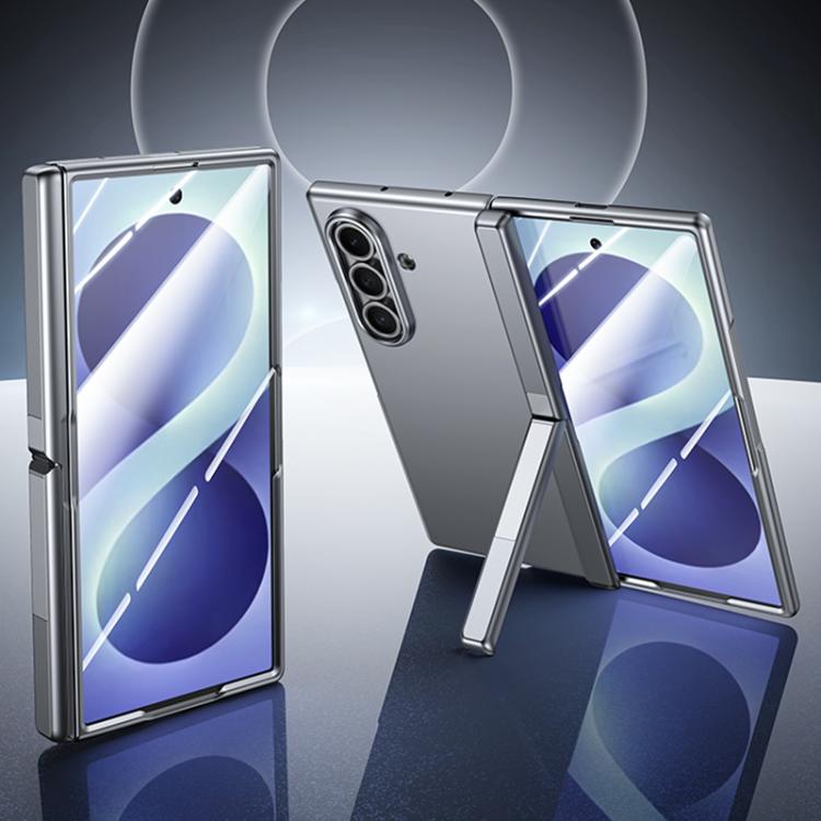 Skin Feel Frosted Spray-Coated PC Hinge Holder Integrated Film Phone Case, For Galaxy Z Fold8 5G, For Galaxy Z Fold8 Ultra 5G