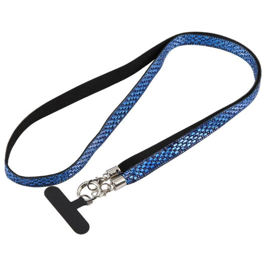 Sparkling Rhinestone Phone Lanyard with Pad