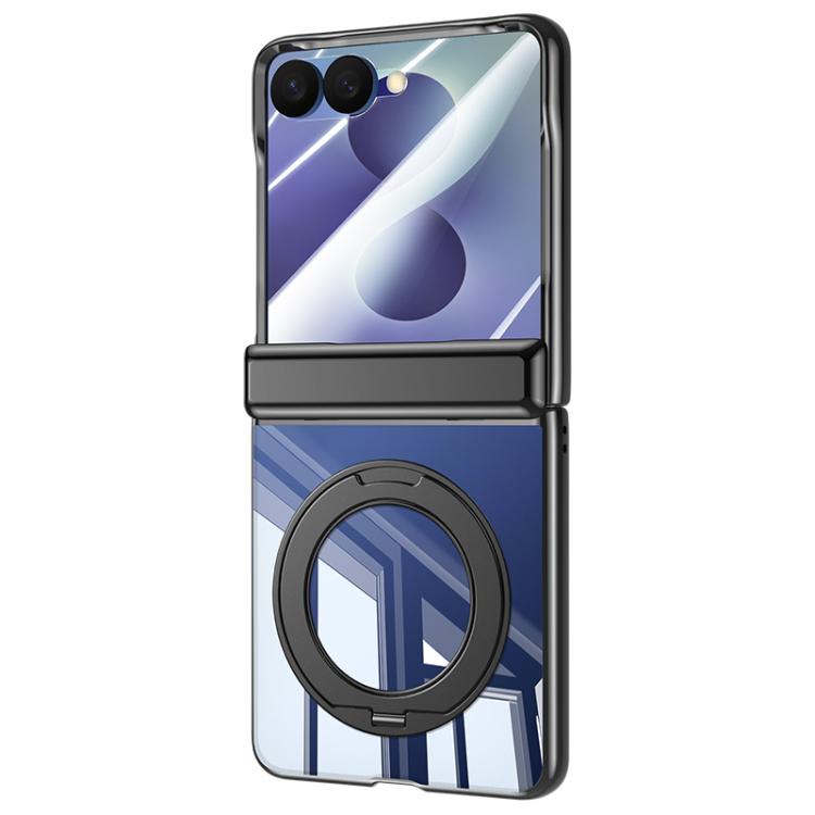Electroplating Transparent Shockproof Phone Case With 360 Degree Holder, For Galaxy Z Fold8 5G, For Galaxy Z Fold8 Ultra 5G, For Galaxy Z Flip8 5G