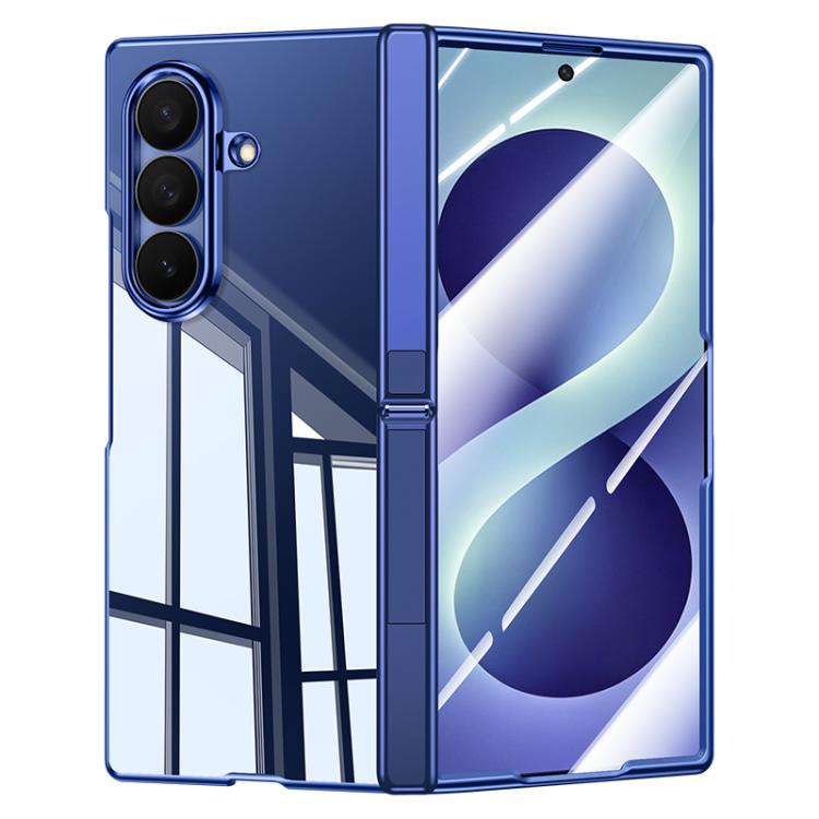 Electroplating Transparent Hinge Holder Phone Case, For Galaxy Z Fold8 5G, For Galaxy Z Fold8 Ultra 5G