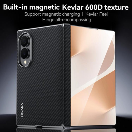 SULADA 600D Kevlar Texture PC Shockproof Phone Case, For Galaxy Z Fold8 5G, For Galaxy Z Fold8 Ultra 5G