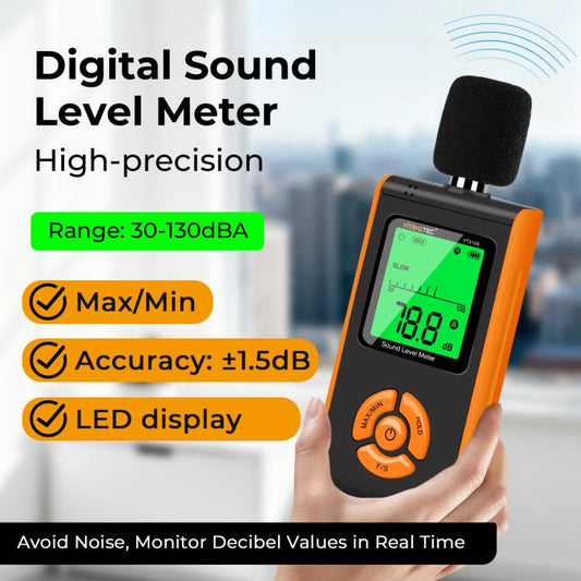 YT312S Sonometre numérique de haute précision, Plage de mesure : 30–130dB, YT312S
