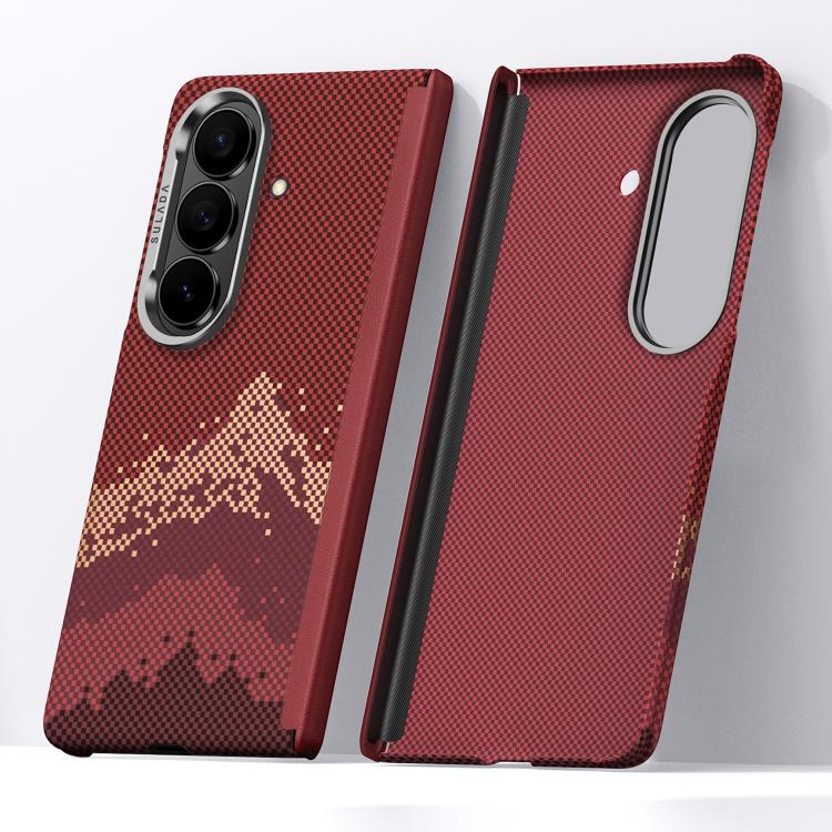 SULADA Kevlar Pixel Grid Texture Skin Feel Phone Case, For Galaxy Z Fold8 Ultra 5G, For Galaxy Z Fold7 5G