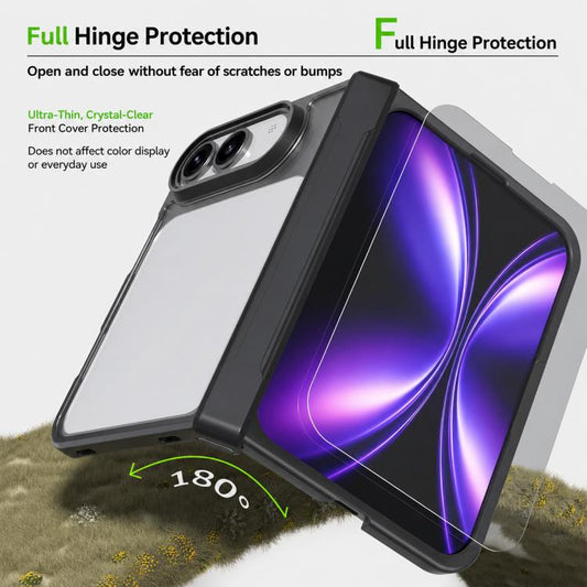 Armor Big Pore PC Hybrid TPU Phone Case, For iPhone Fold