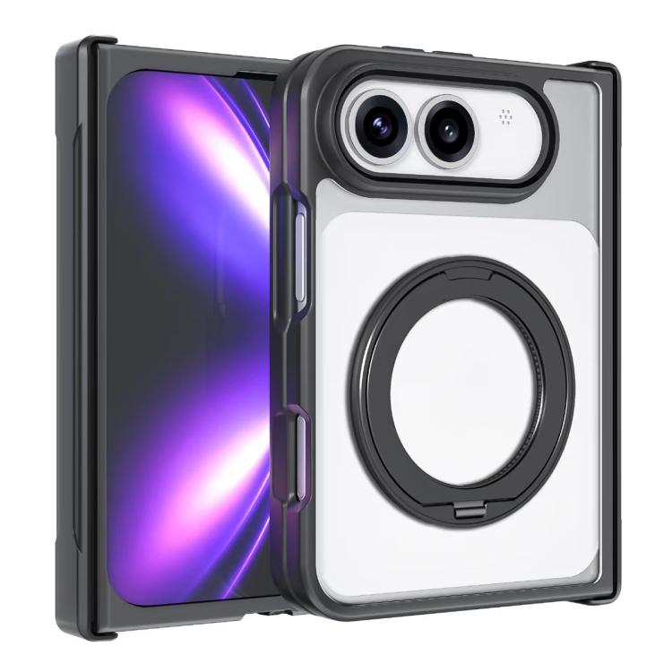 Armor Magnetic Holder PC Hybrid TPU Phone Case, For iPhone Fold