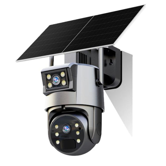1080P HD Dual-Lens Smart Solar Energy Surveillance Camera without Memory Card, WiFi Version, 4G European Version, 4G US Version