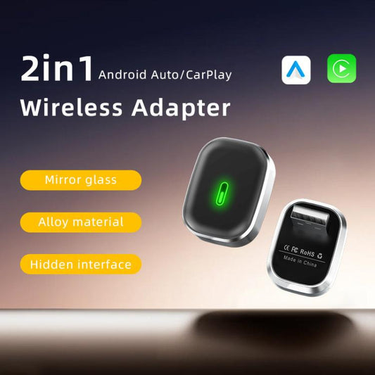 2 in 1 Car Smart Box Wireless Android Auto CarPlay Adapter, ZYD-TAB0S