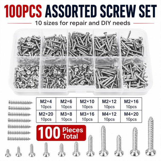 M4 Self-tapping Screw 100 PCS / Set