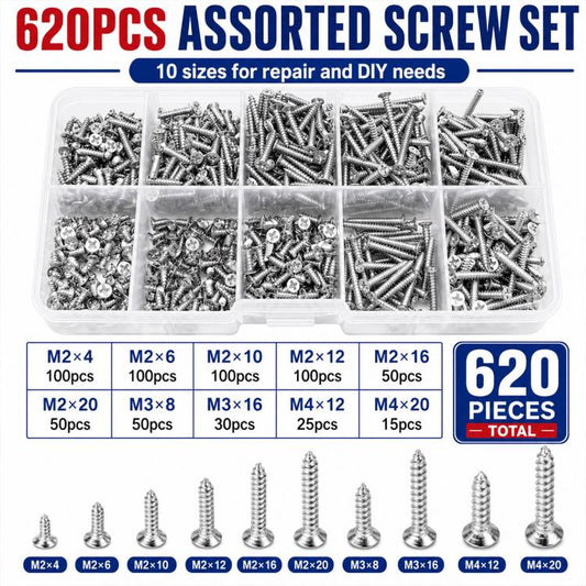 M2 Self-tapping Screw 620 PCS / Set