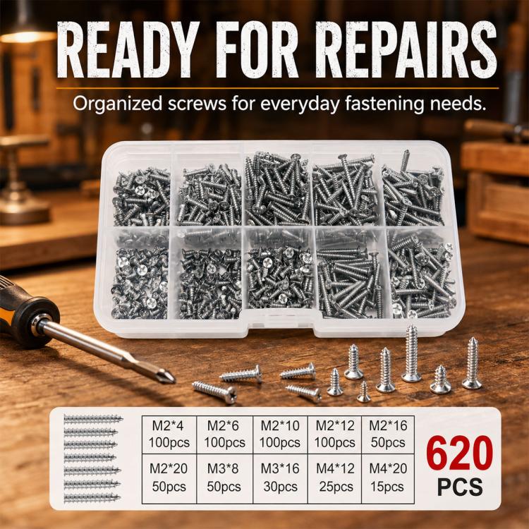 M2 Self-tapping Screw 620 PCS / Set