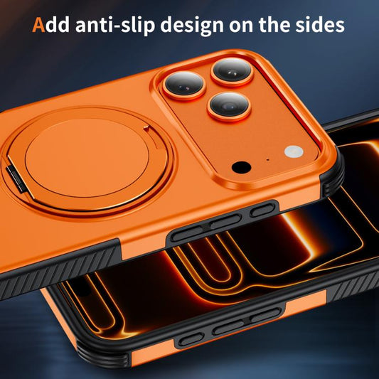 Magnetic 360 Rotating Holder Phone Case, For iPhone 18 Pro, For iPhone 18 Pro Max, For iPhone 17e / 16e, For iPhone 17 Pro Max, For iPhone 17 Pro, For iPhone 17, For iPhone 16 Pro Max, For iPhone 16 Pro, For iPhone 16 Plus