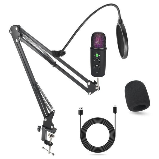 X502 High Sampling USB Condenser Microphone Cantilever Stand Kit, X502 Cantilever Stand Kit(