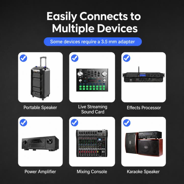 E1 UHF 1 to 2 Rechargeable Wireless Microphone