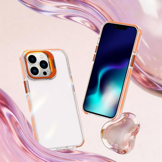 Lens Frame Holder Acrylic TPU Phone Case, For iPhone 13 Pro, For iPhone 13