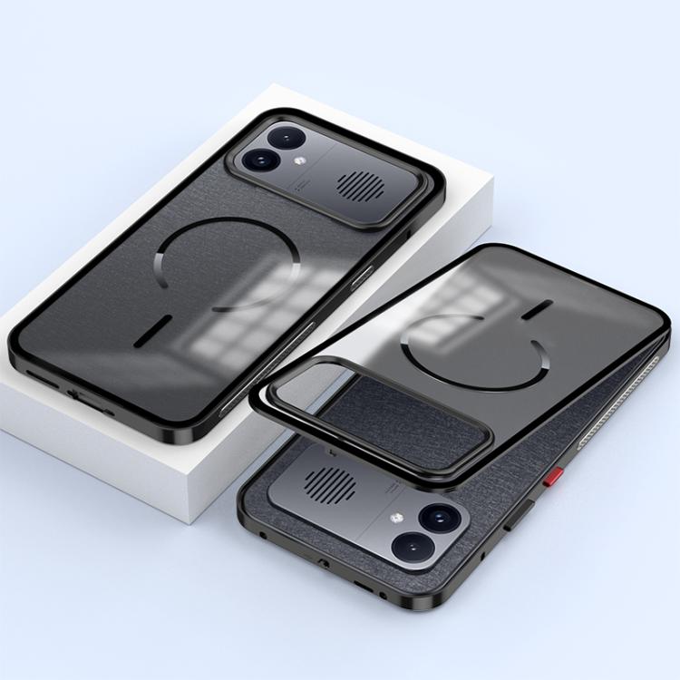 Single-sided Snap Buckle Metal Frame Frosted MagSafe Phone Case, For Redmi K90 Max / K90 Ultra
