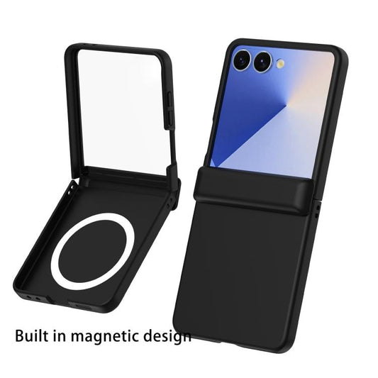 Skin Feel Hinge Magnetic Ring Phone Case, For Galaxy Z Flip8 5G, For Galaxy Z Flip7 5G
