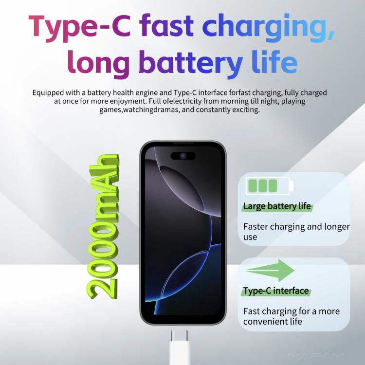 17 Pro Max, 1GB+16GB, 3.75 inch Android 8.1 MediaTek MT6580 Quad Core, Network: 3G, Dual SIM