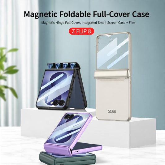 GKK Integrated HD Film Magnetic Full Coverage Flip Phone Case, For Galaxy Z Flip8 5G