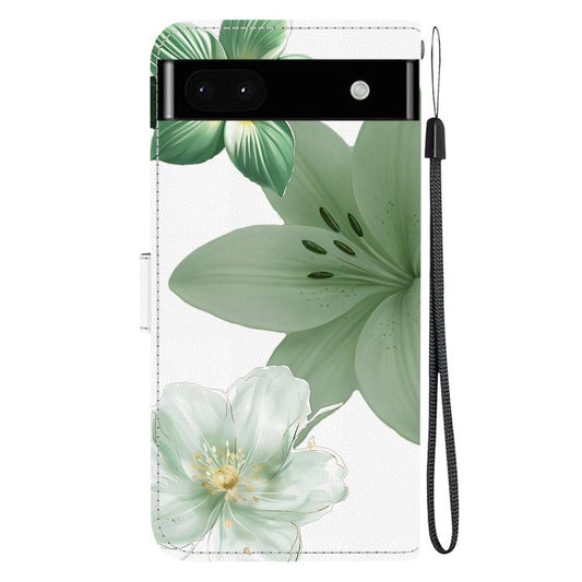 Crystal-Texture Painted Vegan Leather Phone Case, For Google Pixel 6a