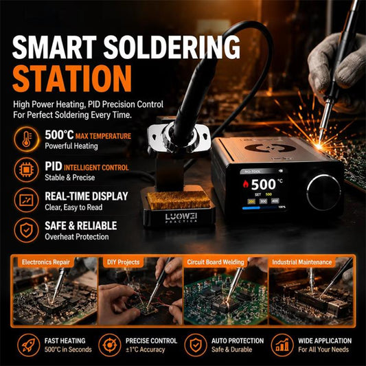 LUOWEI SS-02 180W Warrior Desktop Soldering Station, C115, C210, C245