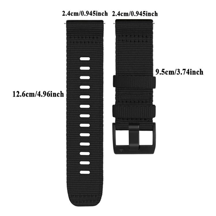 Canvas Nylon Pin Buckle Watch Band, For Garmin Venu X1