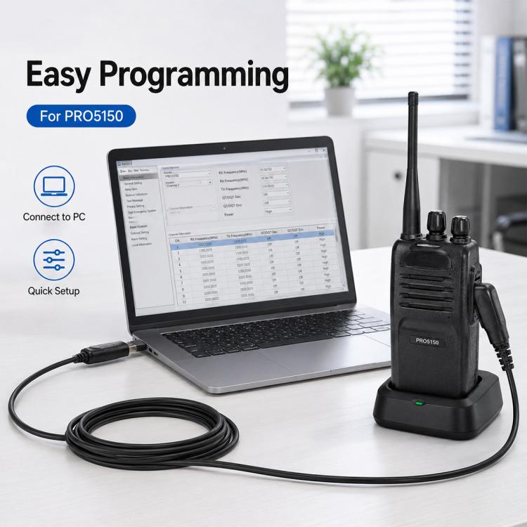Walkie Talkie USB Programming Cable for Motorola PRO5150, For Motorola PRO5150