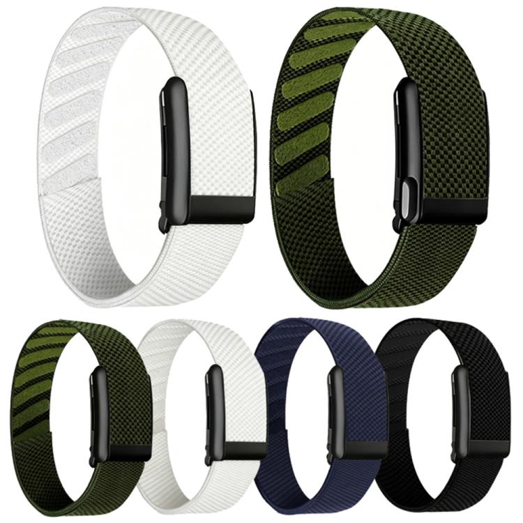 Metal Black Frame Nylon Elastic Arm Band, For WHOOP 5.0 Electrocardiogram, For WHOOP 5.0 Regular