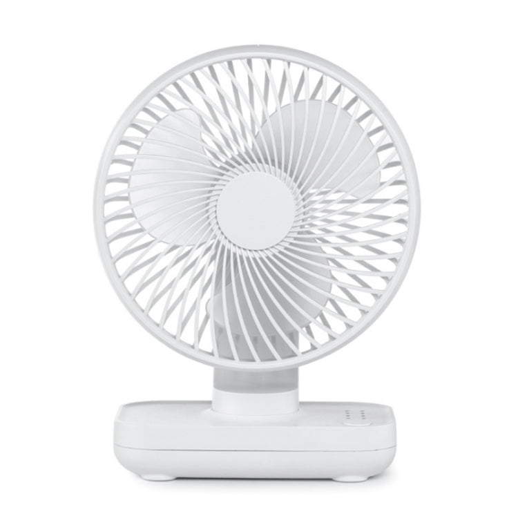Ventilateur de bureau portatif rechargeable USB D606 4W à quatre vitesses réglables, USB