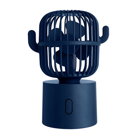 F6 Cactus Mini ventilateur portable USB avec tête oscillante, ventilateur électrique de bureau portatif