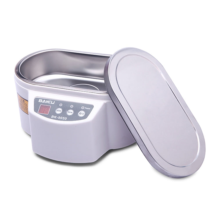 BAKU BK-9050 30W / 50W Adjustable 0.6L LCD Display Ultrasonic Cleaner, AC 110V, BK-9050 30W / 50W 0.6L 110V Green, BK-9050 30W / 50W 0.6L 110V White
