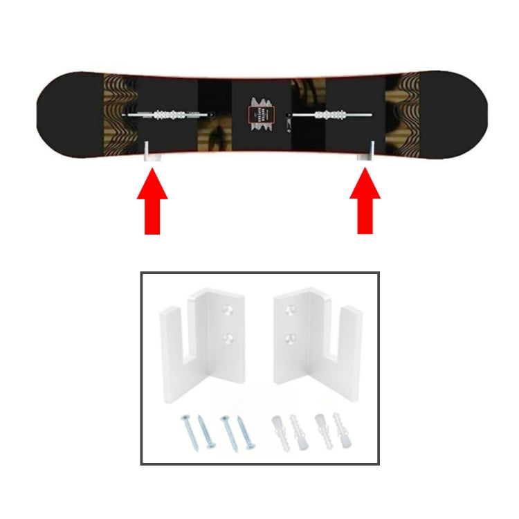 YX002 1 paire de supports muraux pour skateboard à quatre roues, YX002