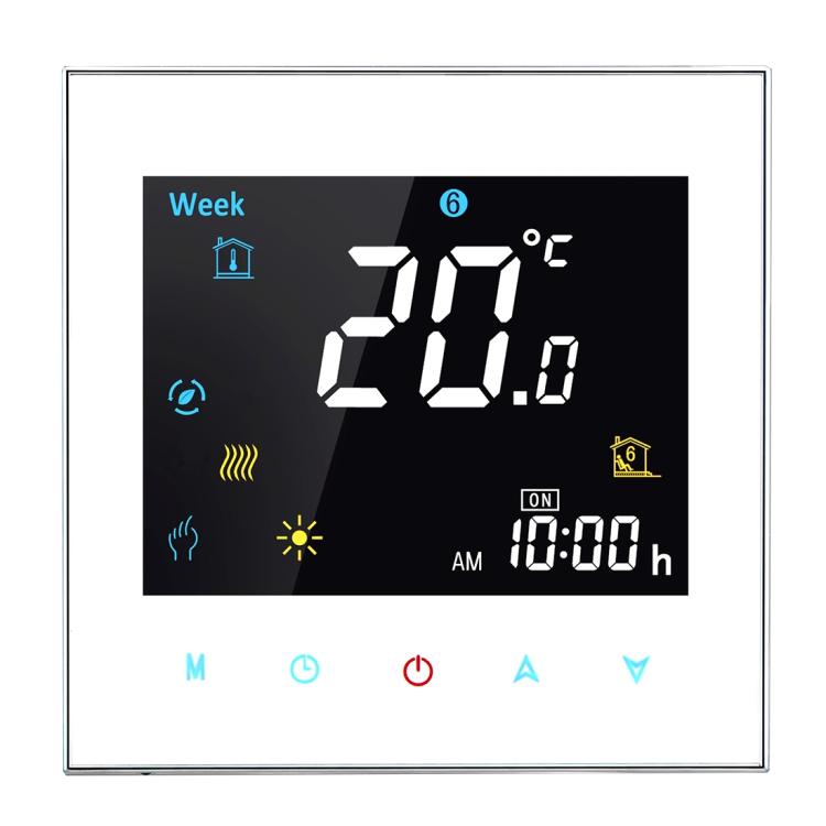 BHT-3001 16A Load Electronic Heating Type LCD Digital Heating Room Thermostat with Sensor, Display Clock / Temperature / Time / Week / Heat etc.