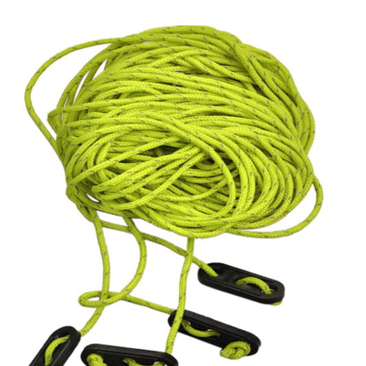 Naturehike NH15A001-G Outdoor Camping 4*4 Tent Awning Reflective Rope Runners Guy Line Cord Paracord, Random Color Delivery, Tent Reflective Rope Green, Tent Reflective Rope Red