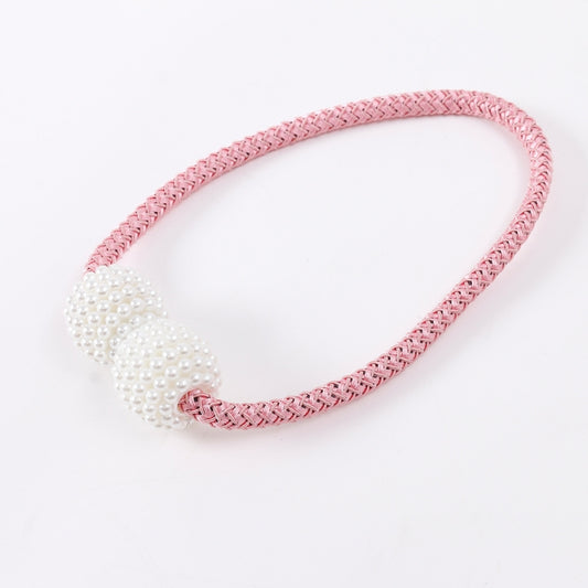 Attache-rideau à boucle magnétique avec perles, ornement de mode, Perle