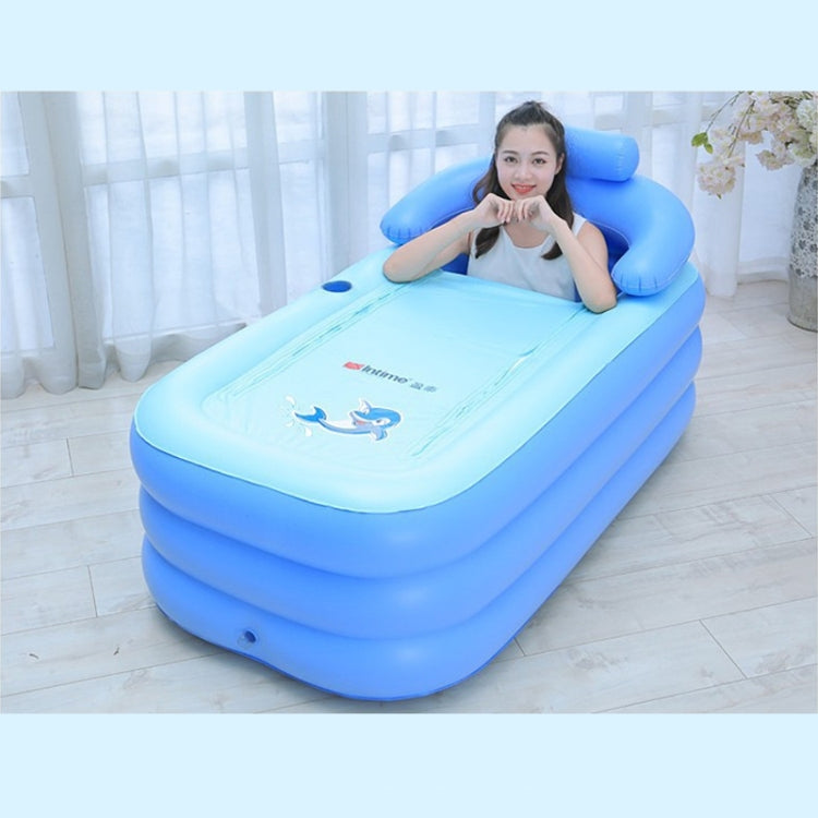 YT-038 Baignoire gonflable pliable à fond éponge, baignoire chaude pour adultes, piscine pour bébé avec pompe de chargement, piscine