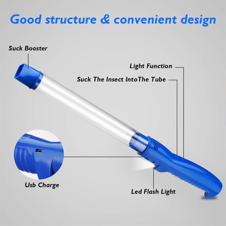 SK818 USB Charging Insects Bugs Suction Traps Electric Pest Spider Catcher with LED Light